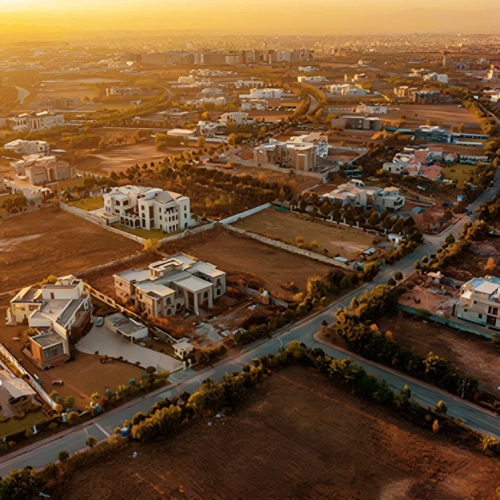 Current status of plot development in Gulberg Greens Islamabad with modern infrastructure and fast progress